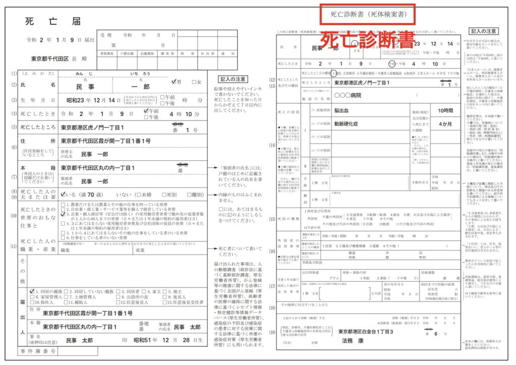 死亡診断書